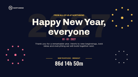 New Year template preview