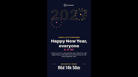 New Year (portrait) template preview